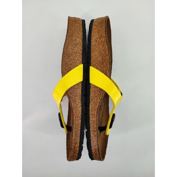 Birkenstock Women's Yellow Strap Thong Sandals Size 7 US - Picture 6 of 10